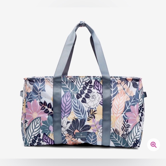 Vera Bradley Oversized Car Tote ✨ Palm Floral | travel XL lilac - Picture 5 of 10